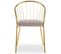 Lot De 2 Chaises Design "comado" 77cm Taupe