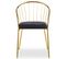 Lot De 2 Chaises Design "comado" 77cm Noir