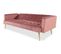 Canapé Convertible Velours "tybio" 175cm Rose