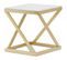 Table D'appoint Design "palamo" 57cm Or et Blanc