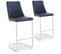 Lot De 2 Chaises De Bar Design "darling" 108cm Noir