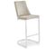 Lot De 2 Chaises De Bar Design "darling" 108cm Taupe