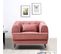 Fauteuil Capitonné En Velours "glamour" 93cm Rose