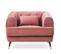 Fauteuil Capitonné En Velours "glamour" 93cm Rose