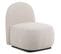 Fauteuil Design Bouclette "pilou" 80cm Beige