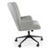 Fauteuil De Bureau Velours "verner" 96cm Gris