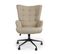 Fauteuil De Bureau "verner" 96cm Taupe Clair