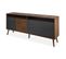 Buffet 4 Portes "jody" 180cm Marron et Gris