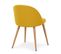 Lot De 6 Chaises Scandinaves Tissu "morro" 78cm Jaune