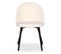 Lot De 2 Chaises Scandinaves "bouclette" 75cm Crème