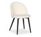 Lot De 4 Chaises Scandinaves "bouclette" 75cm Crème