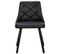 Lot De 4 Chaises Scandinave "cargo" 79cm Noir