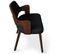 Lot De 4 Chaises Design "aley" 72cm Noir et Noisette