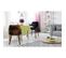 Lot De 4 Chaises Design "aley" 72cm Noir et Noisette