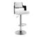 Lot De 6 Chaises De Bar "paddington" 110cm Noir et Blanc