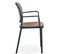 Lot De 2 Chaises Empilables Chapline Polypropylène Effet Cannage Beige Et Noir