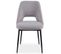 Lot De 4 Chaises Design Bouclette "elfire" Gris