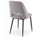 Lot De 4 Chaises Design Bouclette "elfire" Gris