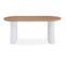 Table Ovale Burundi Avec Pieds Design Style Colonnes Bois Sonoma Et Blanc