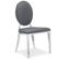 Lot De 6 Chaises Médaillon "tatianna" 90cm Gris