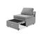 Fauteuil Convertible Bouclette "ambre" 99cm Gris