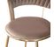 Lot De 2 Chaises Design "sierra" 78cm Taupe et Or