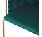 Lot De 2 Chaises Design "elvire" 79cm Vert et Or