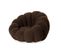 Fauteuil Design Coquillage "bouclette" 98cm Marron