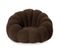 Fauteuil Design Coquillage "bouclette" 98cm Marron