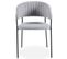 Lot De 8 Chaises En Bouclette "batora" 79cm Gris et Noir