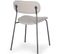 Lot De 4 Chaises Design "tyler" 80cm Beige