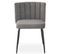 Lot De 4 Chaises Design Bouclette "irina" 79cm Gris