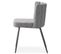 Lot De 4 Chaises Design Bouclette "irina" 79cm Gris