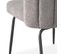 Lot De 4 Chaises Design Bouclette "irina" 79cm Gris