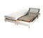 Lit Electrique Matelas Mousse Accueil Latex + Sommier Electrique 2x80x200 Avec Reglage Fermete