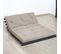 Matelas Futon Coton Taupe 90x190cm