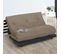 Matelas Futon Coton Taupe 90x190cm