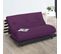 Matelas Futon Coton Aubergine 140x190