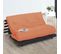 Matelas Futon Orange Goyave Coeur En Latex 90x190