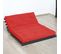 Matelas Futon Latex Rouge 90x190cm