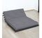 Matelas Futon Coton Gris Clair 160x200