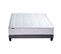 Ensemble Matelas Ressort 7 Zones H30 + Sommier Gris Chine Palacio 140x190