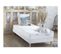 Ensemble Matelas Mousse Accueil Latex 3 Zones Initialbi Confort + Sommier 90x190 Blanc