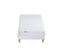 Ensemble Matelas Mousse Accueil Latex 3 Zones Initialbi Confort + Sommier 90x190 Blanc