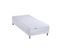 Ensemble Matelas Mousse Accueil Latex 3 Zones Initialbi Confort + Sommier 90x190 Blanc