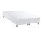 Ensemble Matelas Mousse Accueil Latex 3 Zones Initialbi Confort + Sommier 2x80x200 Blanc