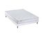 Ensemble Matelas Latex 3 Zones Pure + Sommier 140x190 Sommier Blanc