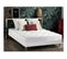 Ensemble Matelas Mousse Accueil Memoire De Forme Mam Azur + Sommier 140x190 Sommier Blanc