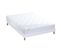 Ensemble Matelas Mousse Accueil Memoire De Forme Mam Azur + Sommier 140x190 Sommier Blanc