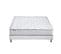 Ensemble Matelas Ressorts + Memoire De Forme Odyssee + Sommier 140x190 Sommier Blanc